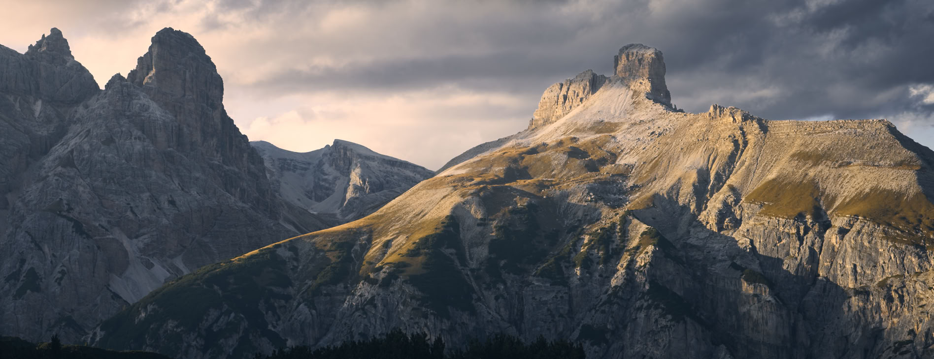 Moody landscapes in the dolomites